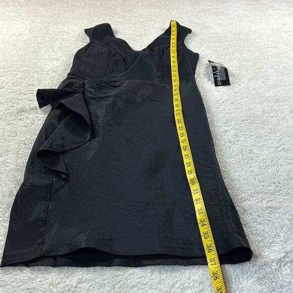 Pompous Studio Petites little black cocktail party sheath dress, 12p - Picture 4 of 10